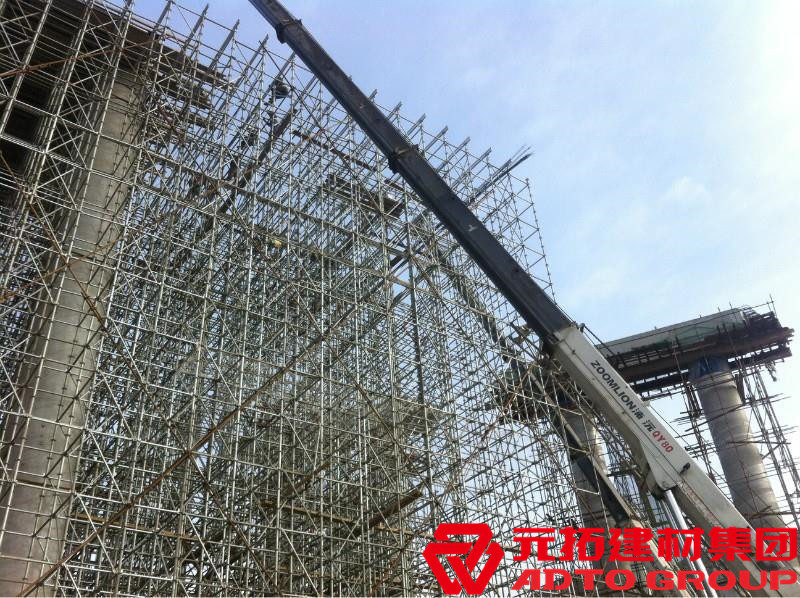 盤扣腳手架是什么材料，盤扣架多少米一噸？